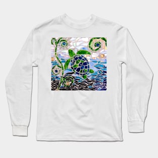 Turtle Mosaic Long Sleeve T-Shirt
